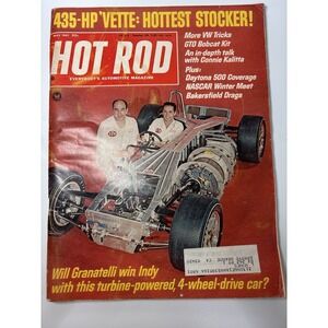 Hot Rod Magazine May 1967 435-HP Vette, Granatelli Indy Turbine-Power, Kalitta